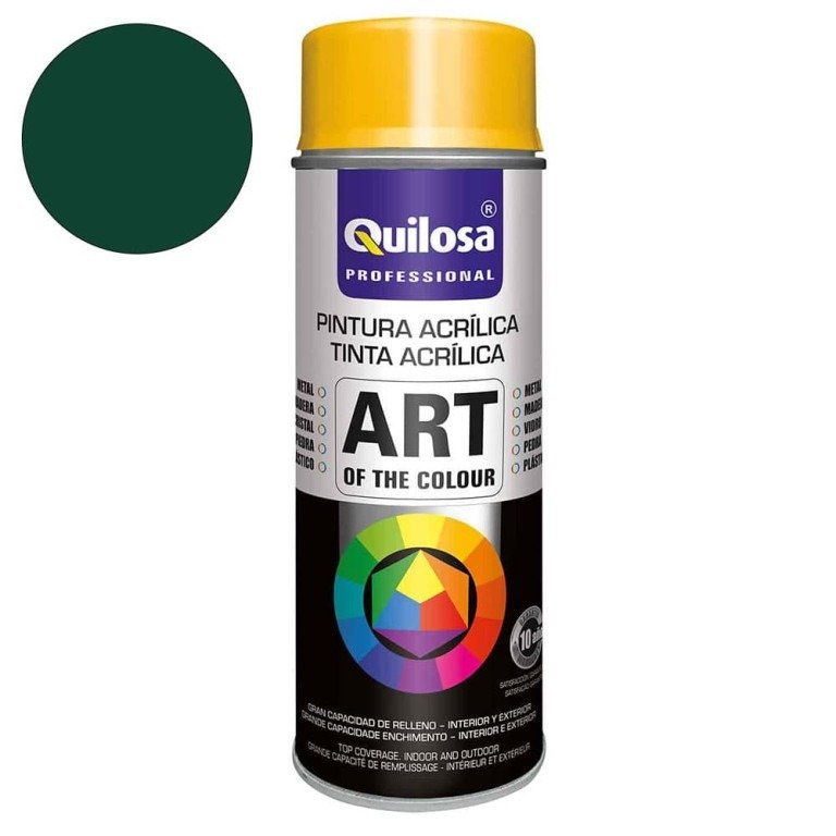 Pintura Acrilica Verde Musgo Ral Spray Ml Quilosa