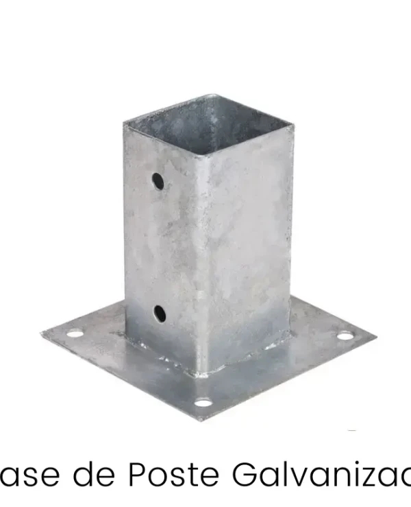 base de Poste Galvanizado Cuadrado para pergola poste de madera merjor precio garantizado