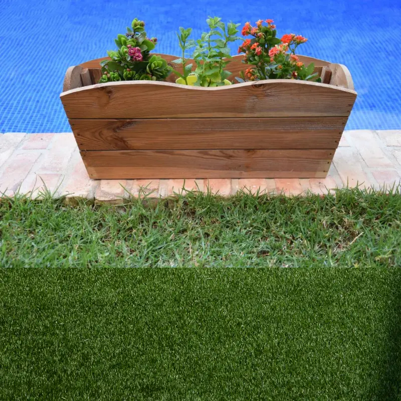 jardinera macetero de madera modelo ondas tratado para la intemperie en jardín envío rápido comprar al mejor precio