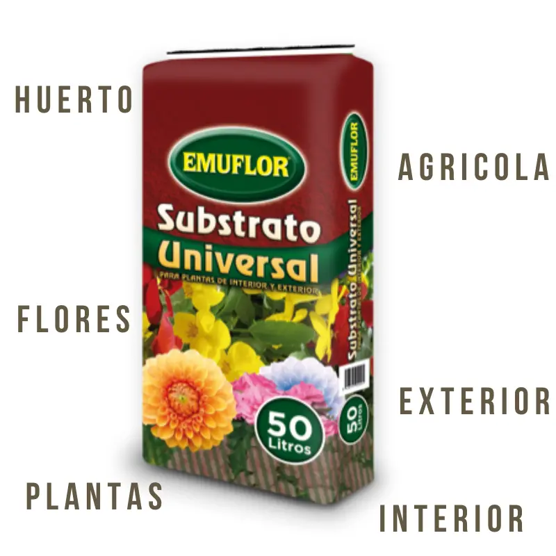 plantas sustrato universal interor exterior abono mantillo agricultura huerto jardin flores comprar al mejor precio enivo rapido