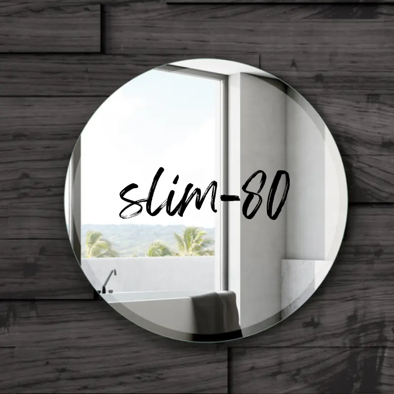 espejo slim 80 circular redondo biselado sin cobre ideal para decorar baño, salón, entrada, peluquería envío rápido precio barato