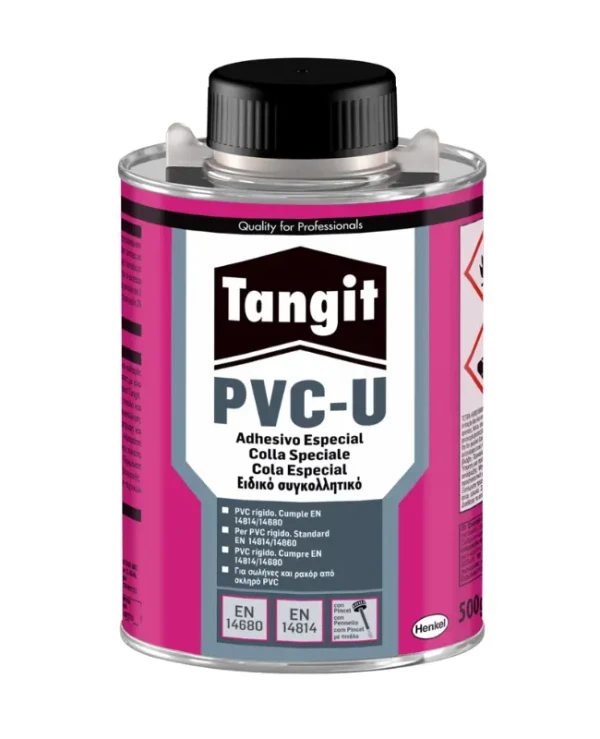 adhesivo especial juntas pvc tangit pvc-un henkel 500 ml. con pincel tubería de pvc envío rápido el mejor del mercado buen precio