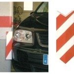 PROTECTOR ESQUINERA PARKING ROJO/BLANCO 7,5x1,5