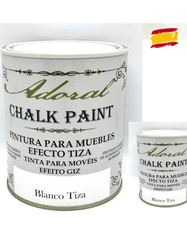 Adoral Pintura a la Tiza Blanco Tiza Chalk Paint envio rapido mejor precio materialesmanuelmartin