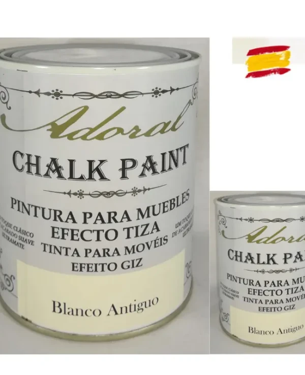 Blanco Antiguo Adoral Pintura a la Tiza Chalk Paint mejor precio web envio rapido materialesmanuelmartin