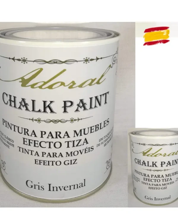 Pintura a la Tiza Gris Invernal Chalk Paint materialesmanuelmartin mejor precio web envio rapido