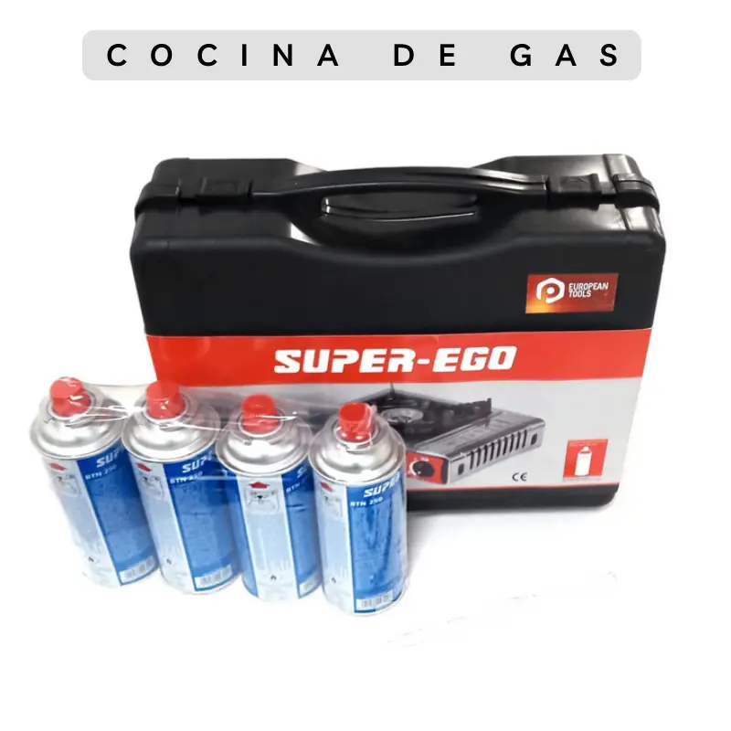 pack maletin campig gaz cocina de gas 1 fuego adecuado para llevar en el camión para salidas al campo o playa envio rapido al mejor precio