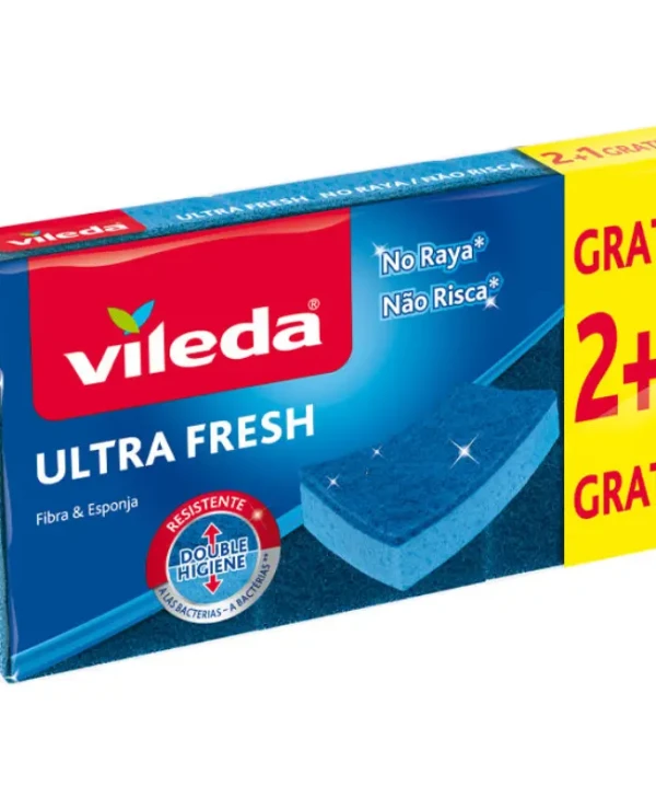 estropajo vileda Ultra Fresh No raya con esponja con tratamiento antibacterias envío rápido comprar a buen precio