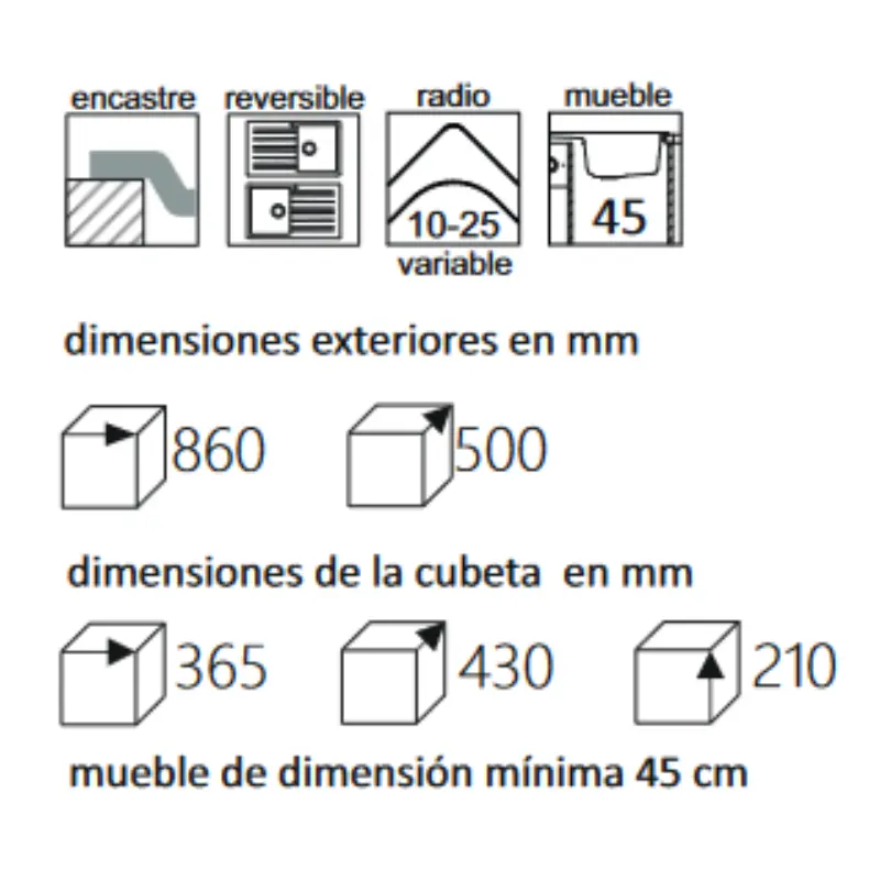 encastre fregadero sierra envío rápido comprar a buen precio