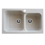 Fregadero de Cocina Zentia Sobre Encimera | 2C BEE  8350 - SINTETIKA