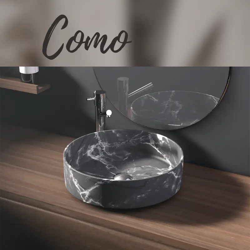Lavabo decorativo Como marca Art&Bath para baño efecto mármol piedra envío rápido mejor precio web