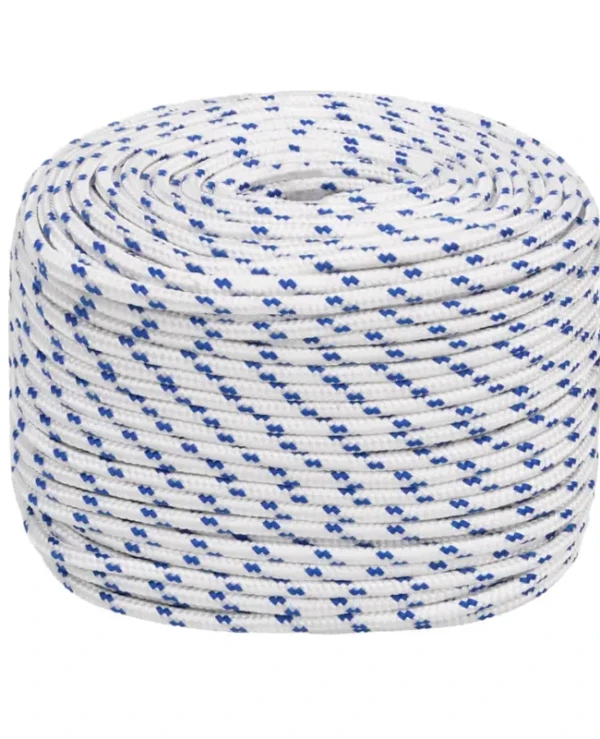 Bobina marítima de barco para navegar de cuerda trenzada polipropileno blanco azul para navegar, resistente a la intemperie envío rápido precio barato