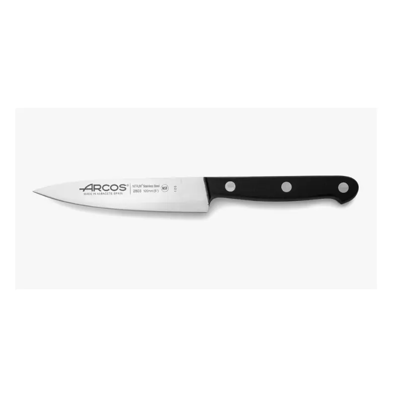 Cuchillo Verdulero hoja ancha 12 cm universal para todo tipo de Frutas y Verduras marca Arcos, envío rápido precio barato