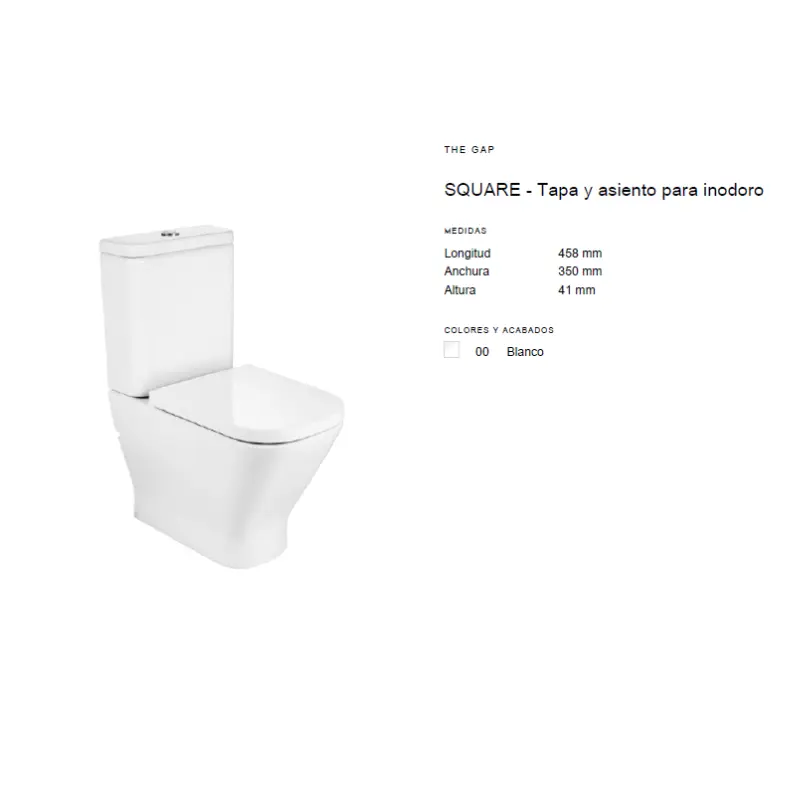 The Gap Square Asiento y tapa de Supralit A801470004 repuestos Roca envío rápido precio barato